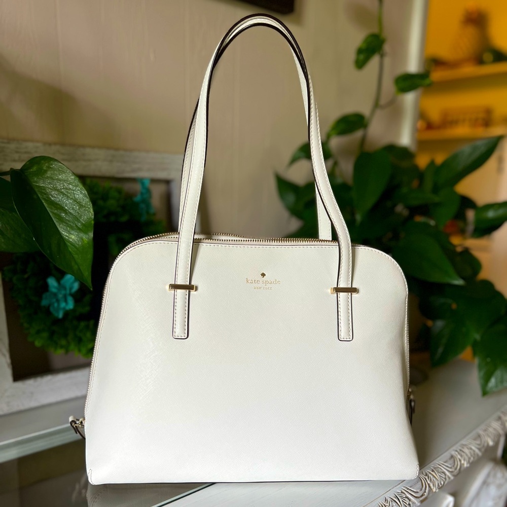 Kate Spade White Darcy Satchel Purse